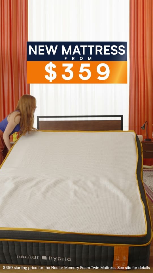 Timelapse and voiceover open — the bed being made in timelapse under a banner price lockup